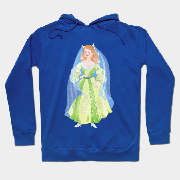 fairy princess, cartoon, milking children illustration Hoodie by sonaart